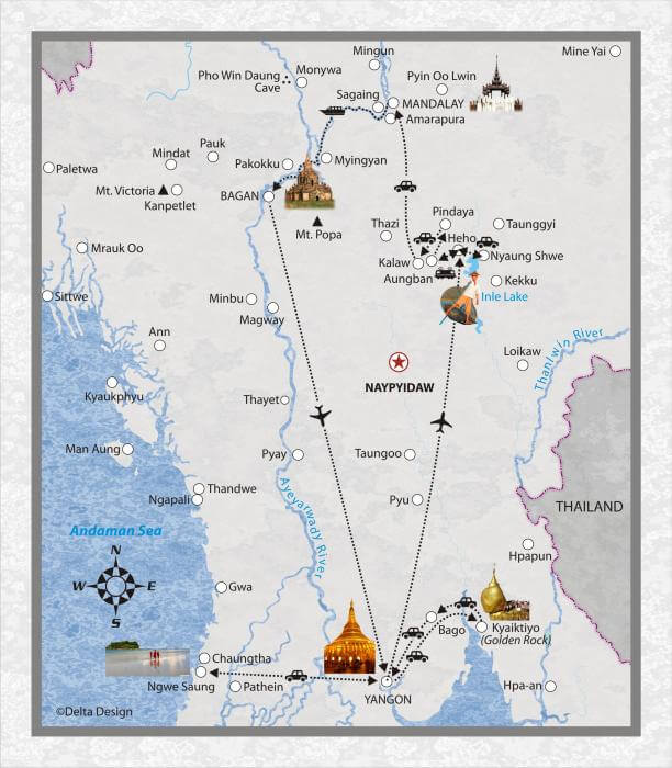 21 Tage Myanmar - Einblick in das alte Burma